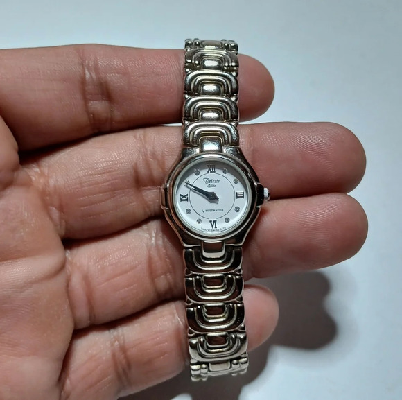 Wittnauer Trieste Elite Stainless Steel Ladies Quartz Watch Working New Battery - Picture 1 of 7
